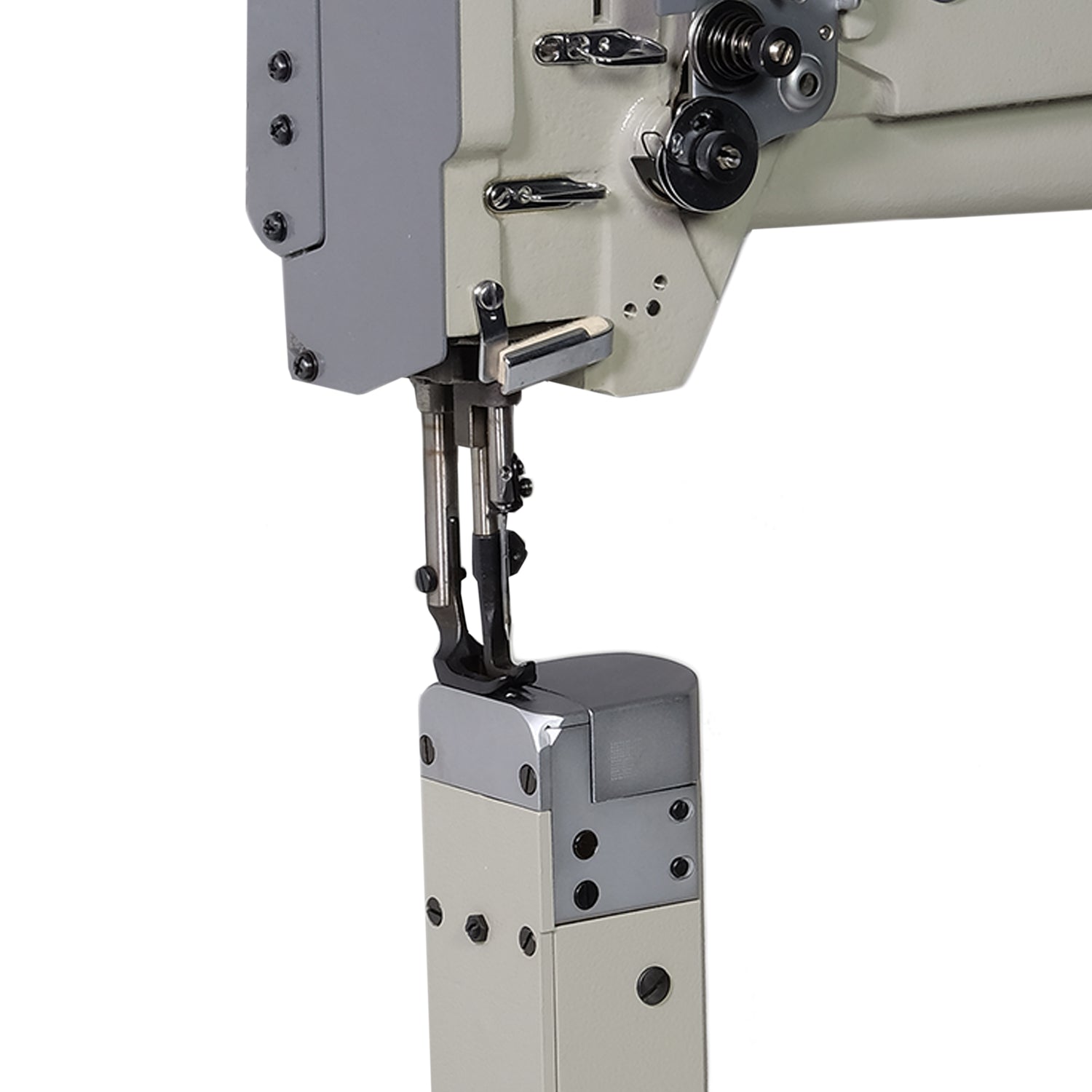 LOCKSTITCH COMPOUND FEED POST BED